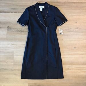 New Vintage 70s United Airlines Flight Attendant Stewardess Blue Uniform Sz 6 R